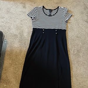 Scarlett Black and white Stripped Dress